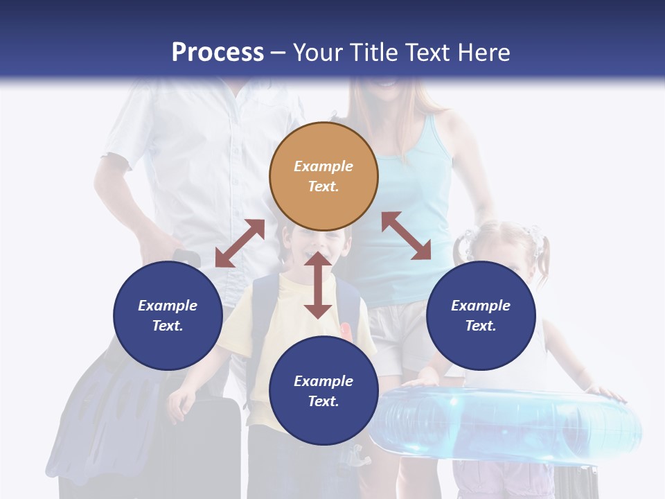 Fun Luggage Daughter PowerPoint Template