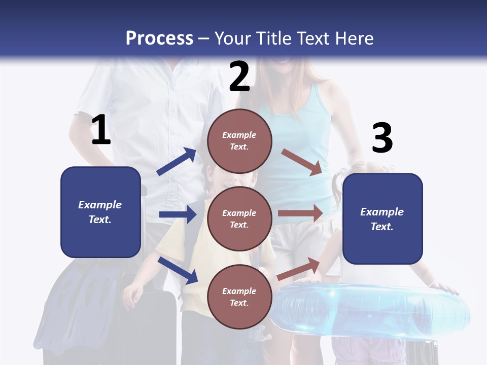Fun Luggage Daughter PowerPoint Template