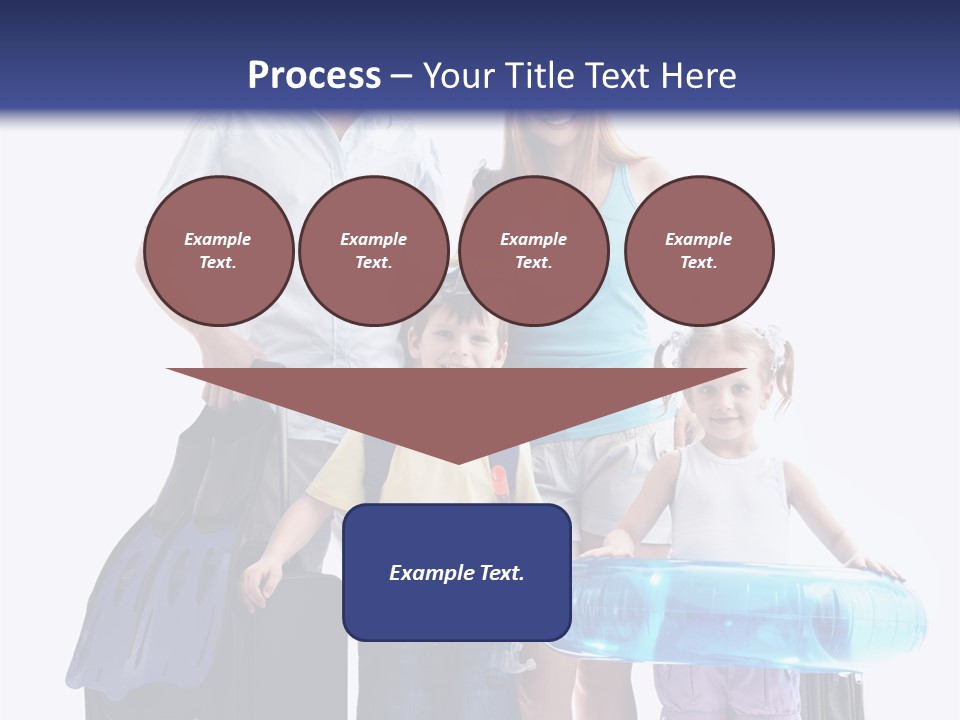 Fun Luggage Daughter PowerPoint Template