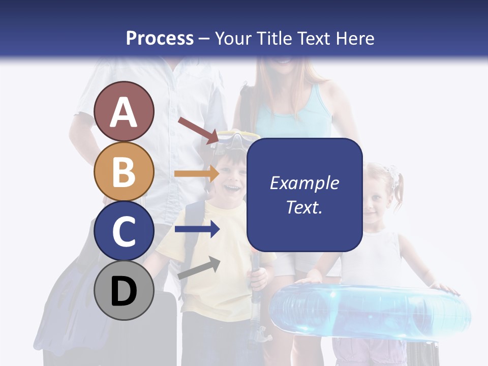 Fun Luggage Daughter PowerPoint Template