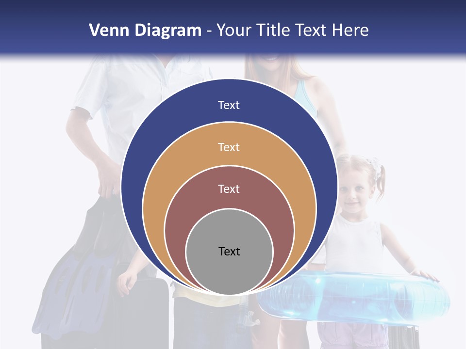 Fun Luggage Daughter PowerPoint Template