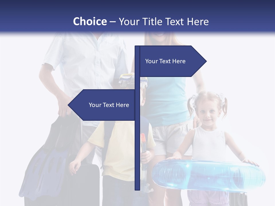 Fun Luggage Daughter PowerPoint Template