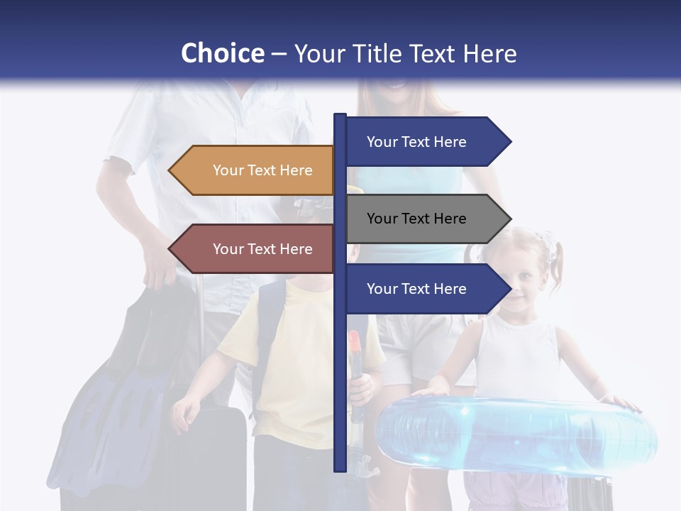 Fun Luggage Daughter PowerPoint Template