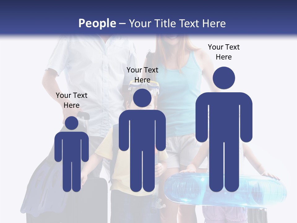 Fun Luggage Daughter PowerPoint Template