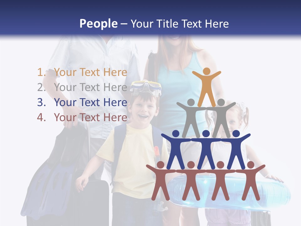 Fun Luggage Daughter PowerPoint Template