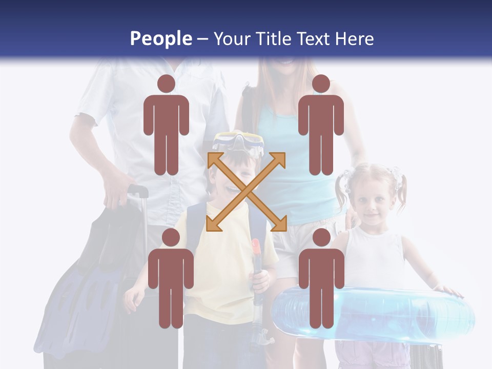 Fun Luggage Daughter PowerPoint Template