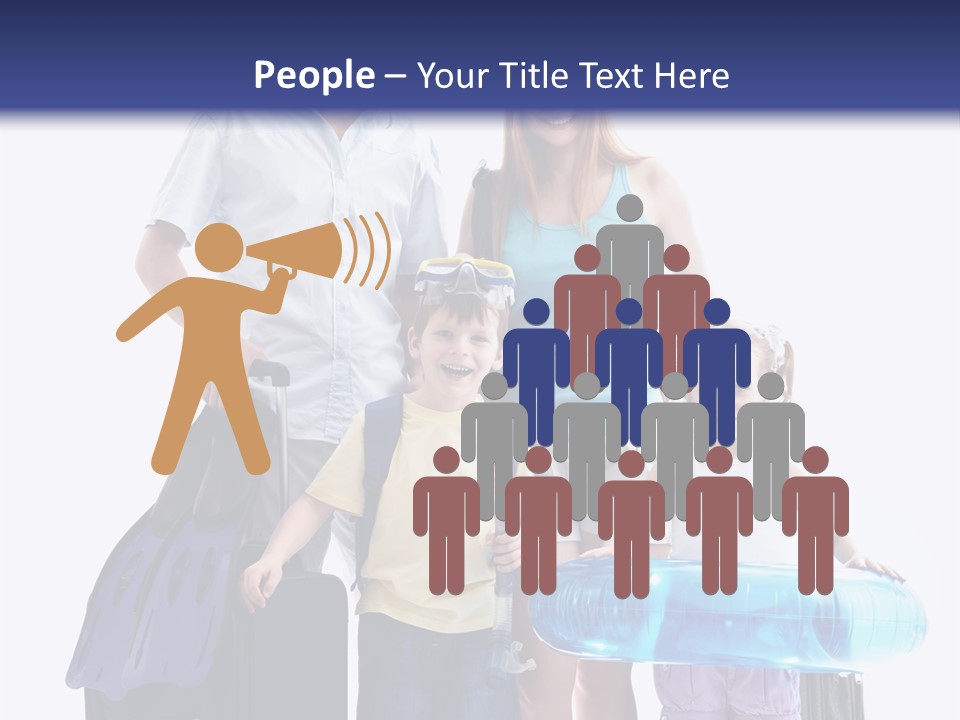 Fun Luggage Daughter PowerPoint Template