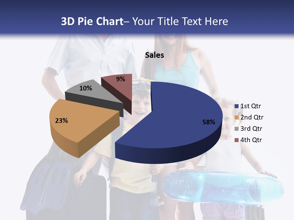 Fun Luggage Daughter PowerPoint Template