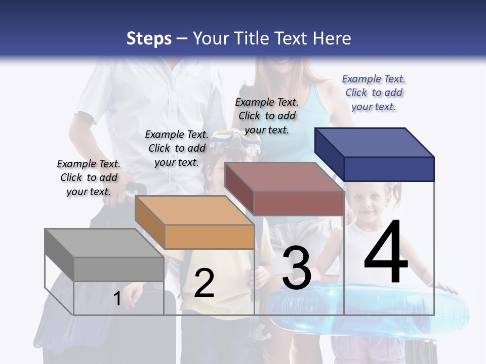 Fun Luggage Daughter PowerPoint Template