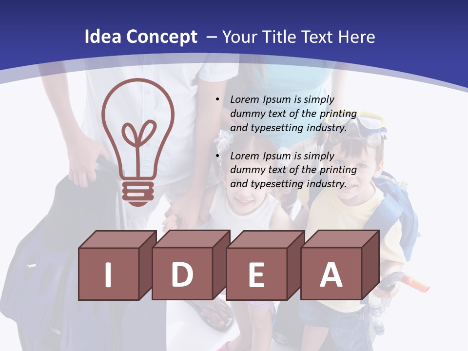 Parent Holiday White PowerPoint Template