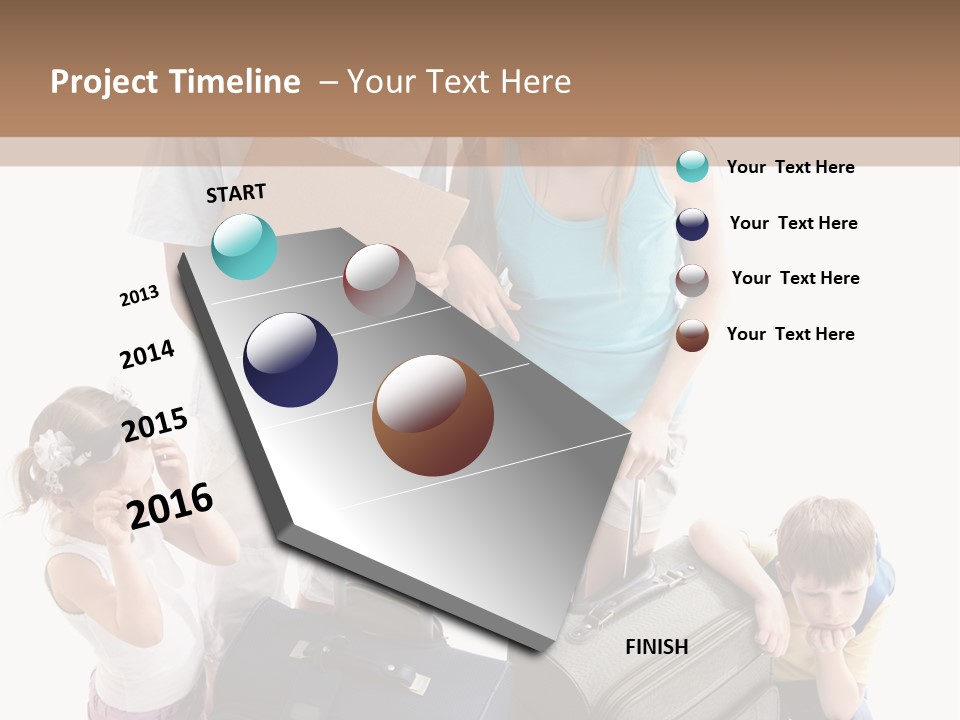 Worried Daughter Traveller PowerPoint Template