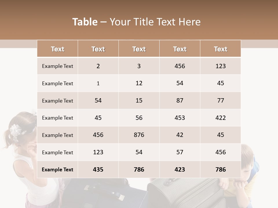 Worried Daughter Traveller PowerPoint Template