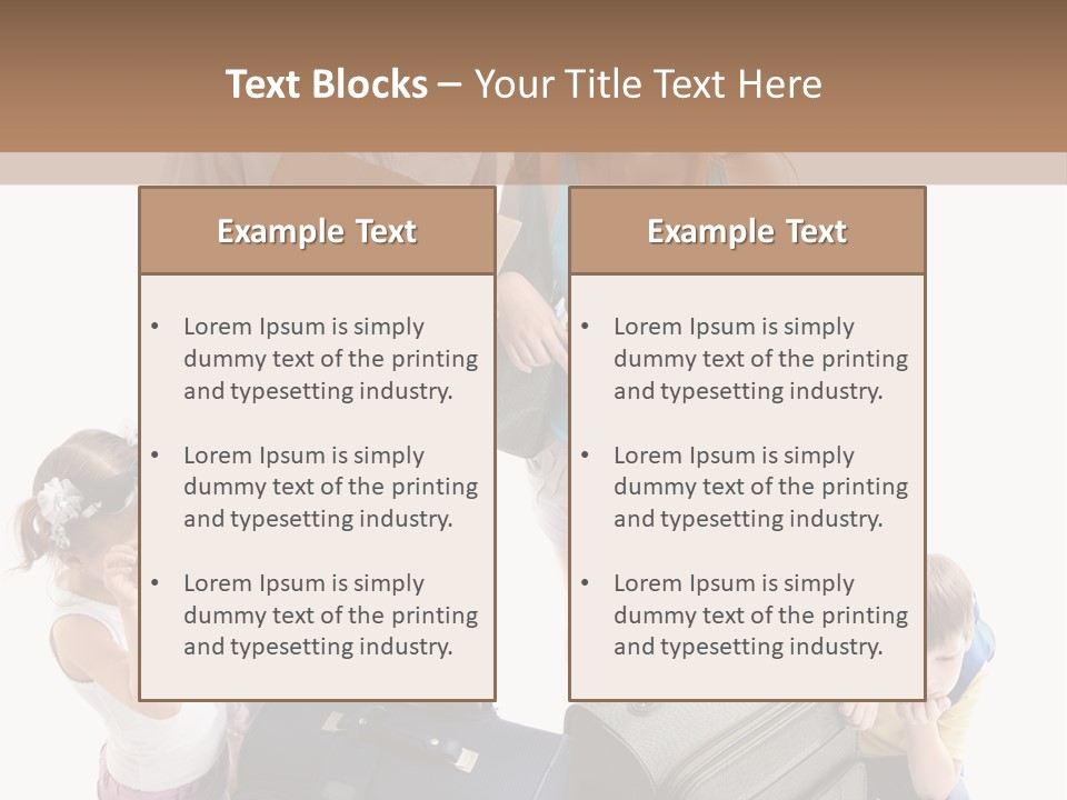 Worried Daughter Traveller PowerPoint Template