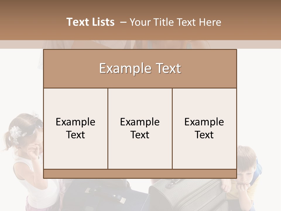 Worried Daughter Traveller PowerPoint Template