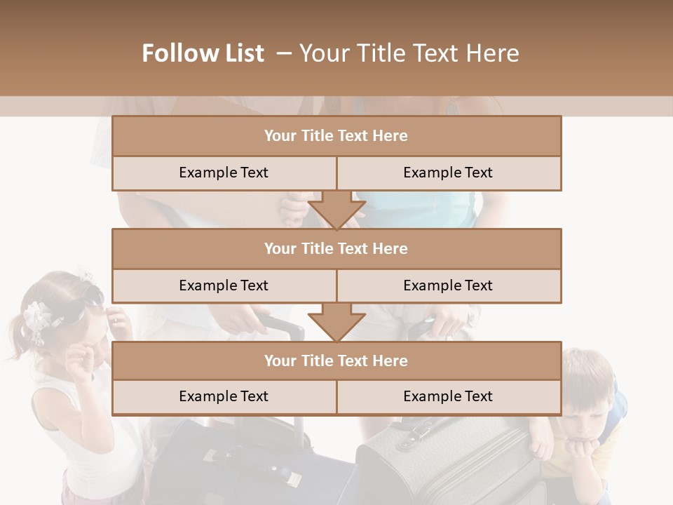 Worried Daughter Traveller PowerPoint Template