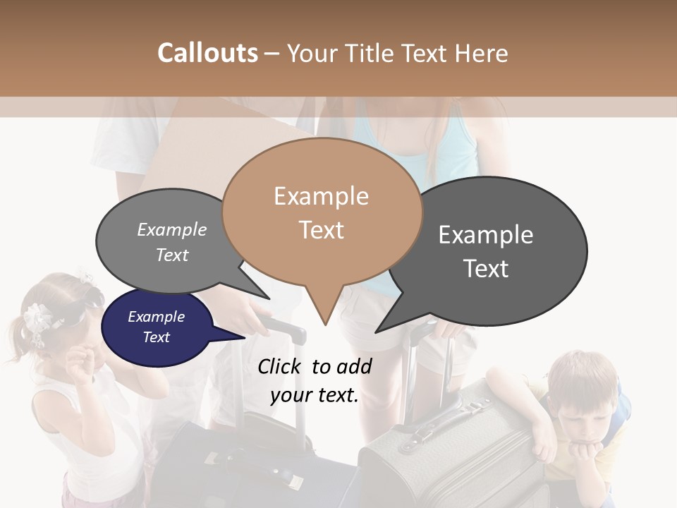 Worried Daughter Traveller PowerPoint Template