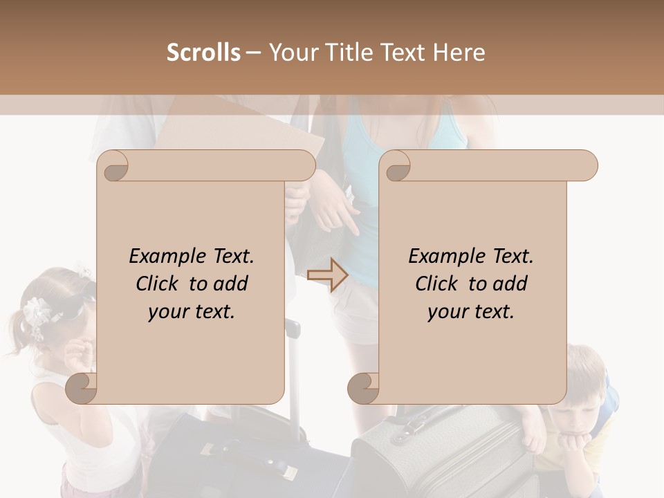 Worried Daughter Traveller PowerPoint Template