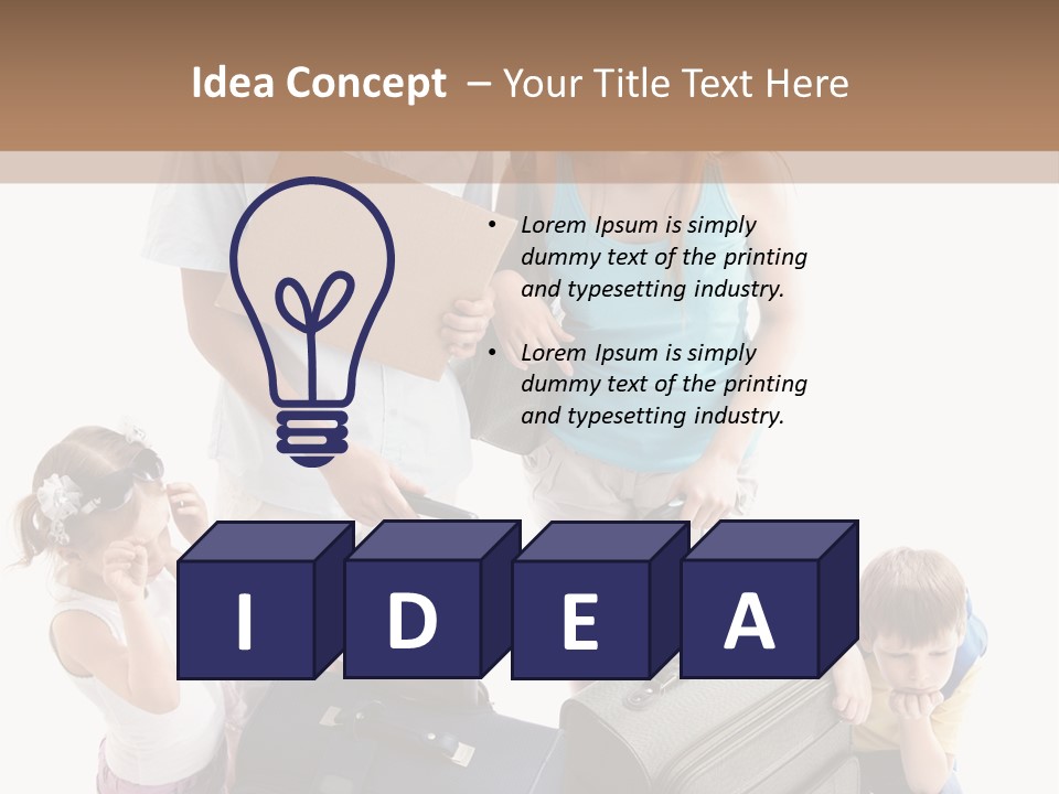 Worried Daughter Traveller PowerPoint Template