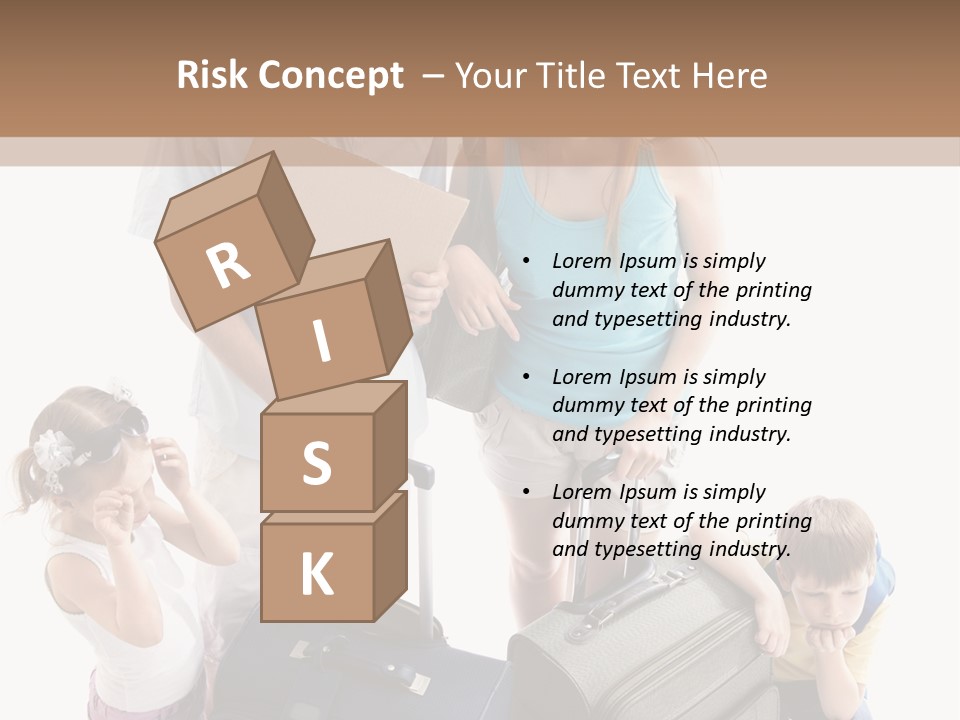 Worried Daughter Traveller PowerPoint Template