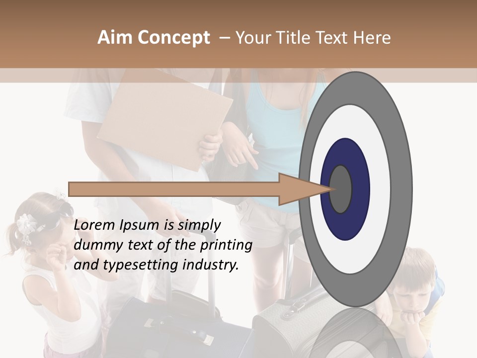 Worried Daughter Traveller PowerPoint Template