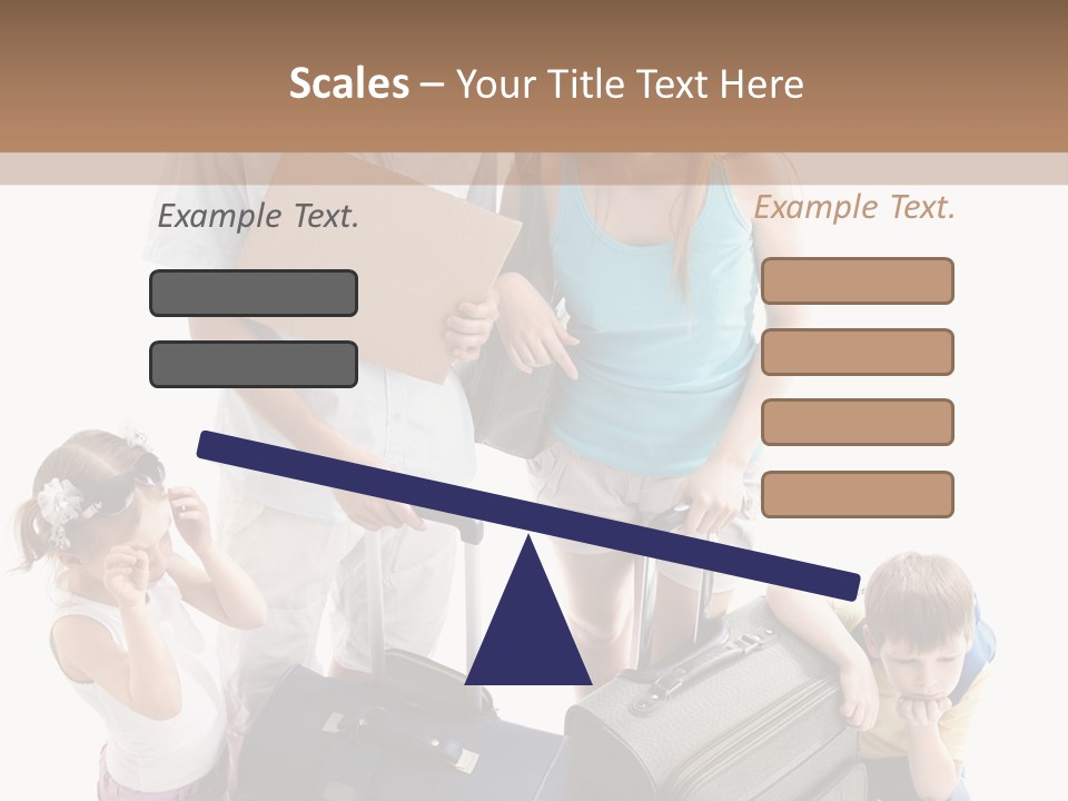 Worried Daughter Traveller PowerPoint Template