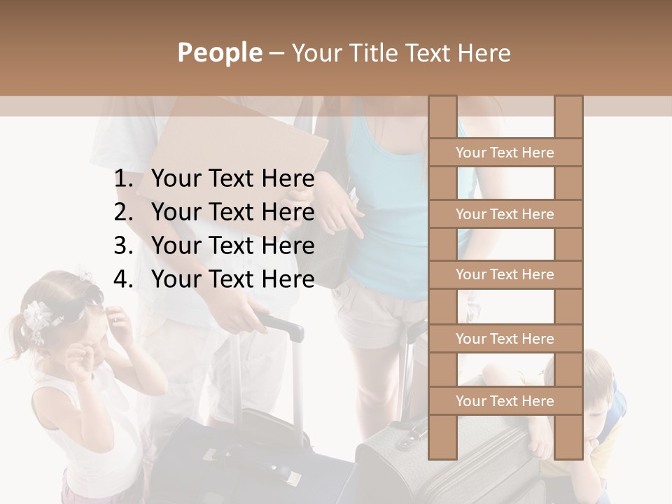 Worried Daughter Traveller PowerPoint Template