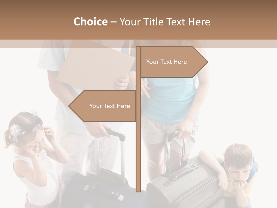 Worried Daughter Traveller PowerPoint Template