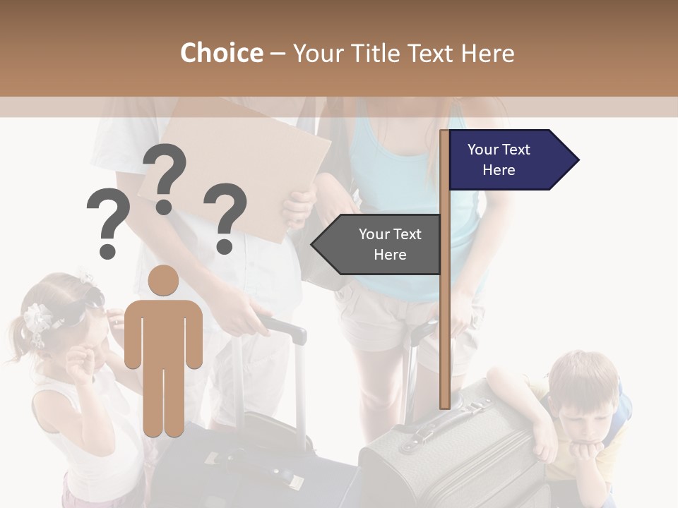 Worried Daughter Traveller PowerPoint Template