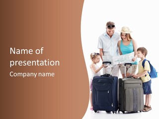 Bag Trip Suitcase PowerPoint Template