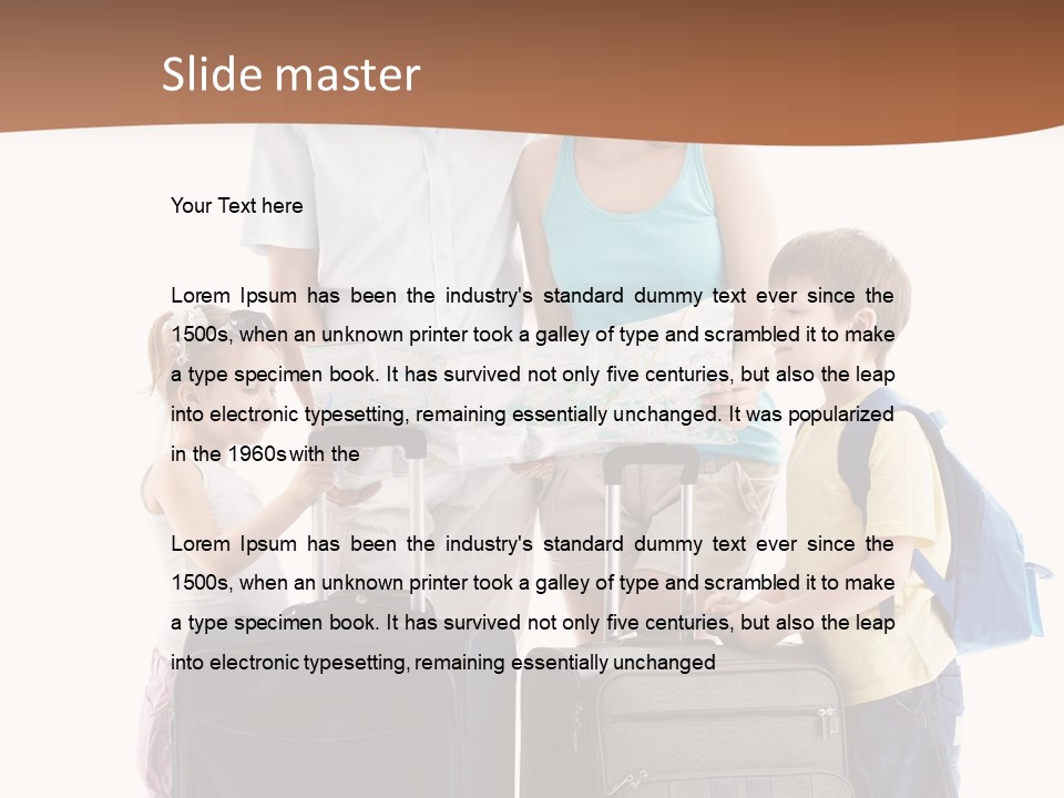 Bag Trip Suitcase PowerPoint Template