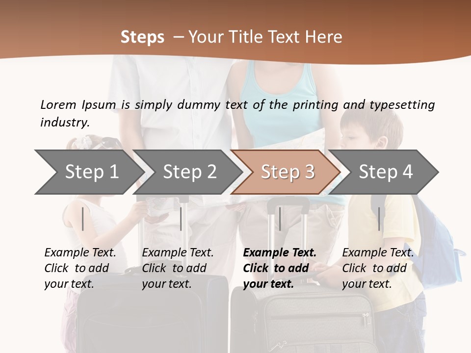 Bag Trip Suitcase PowerPoint Template