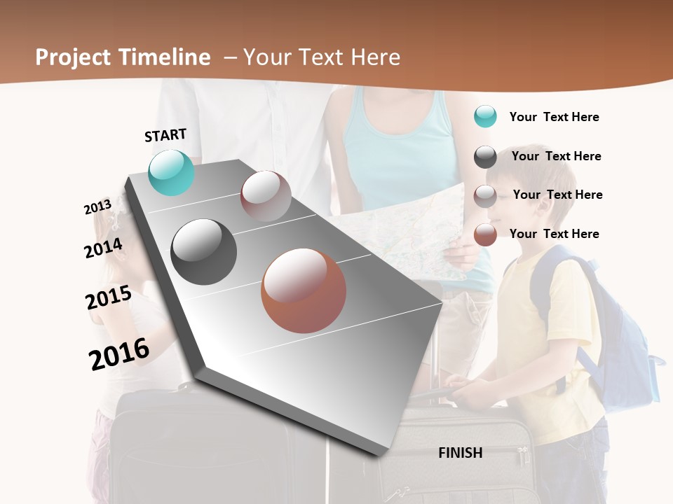 Bag Trip Suitcase PowerPoint Template