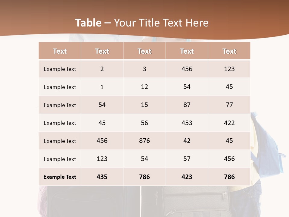 Bag Trip Suitcase PowerPoint Template