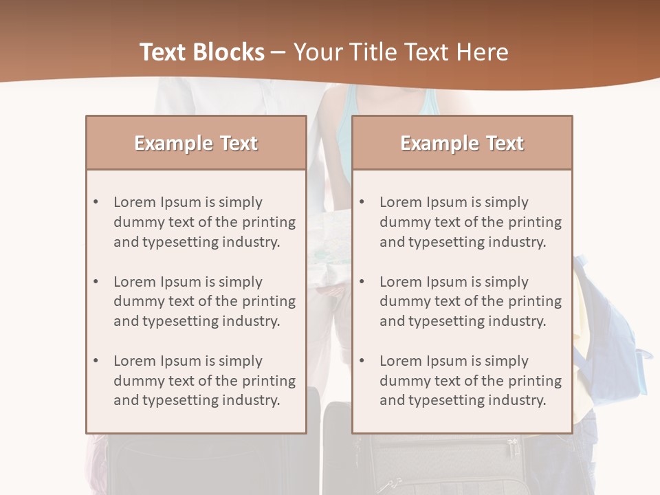Bag Trip Suitcase PowerPoint Template