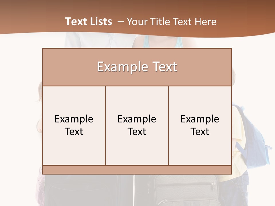 Bag Trip Suitcase PowerPoint Template