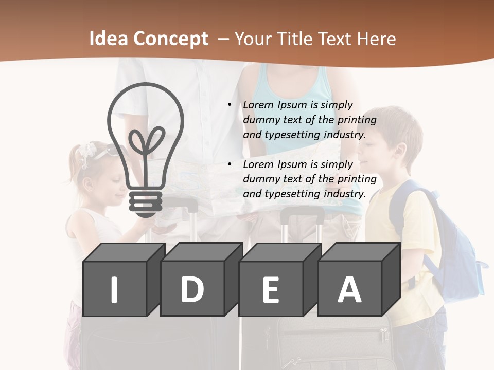 Bag Trip Suitcase PowerPoint Template