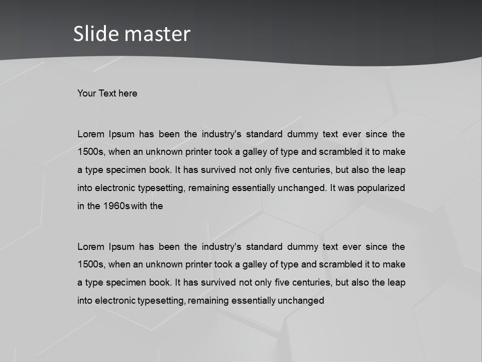 Reflection Congestion Copy Space PowerPoint Template