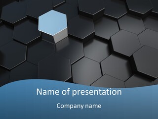 Black Aluminium Textured PowerPoint Template