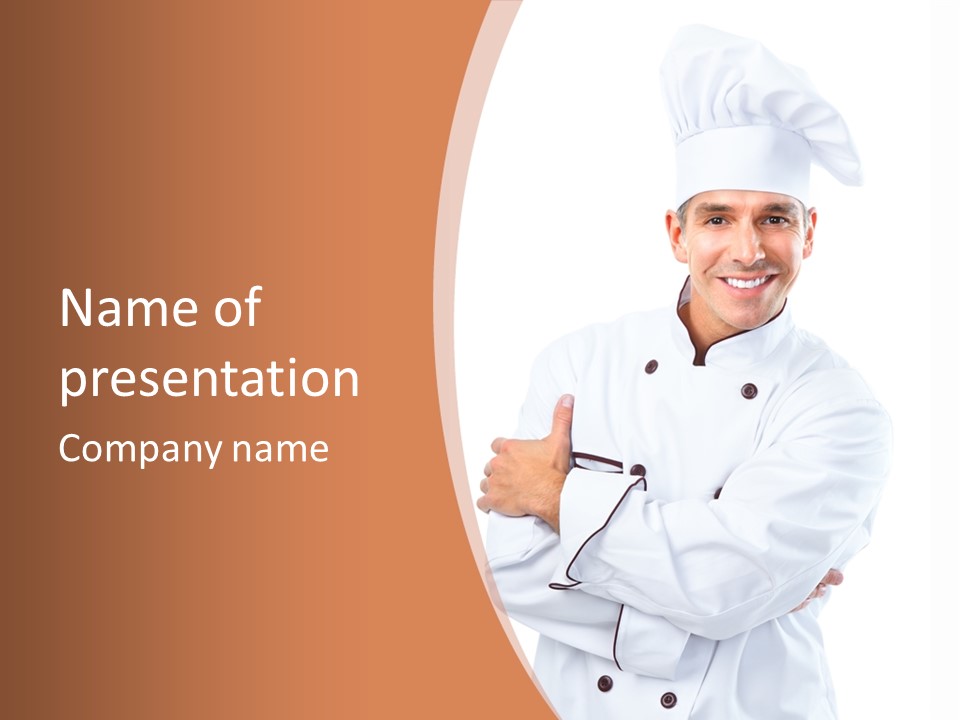 Cook Hat Uniform PowerPoint Template