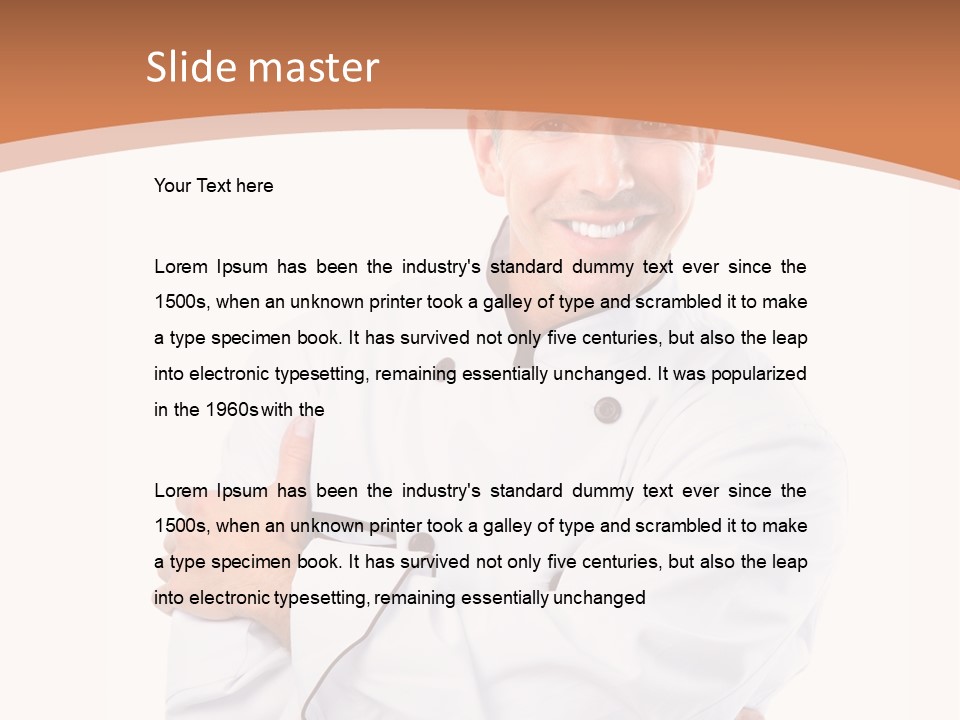 Cook Hat Uniform PowerPoint Template