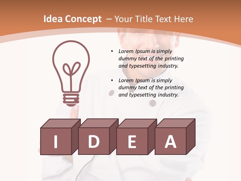 Cook Hat Uniform PowerPoint Template