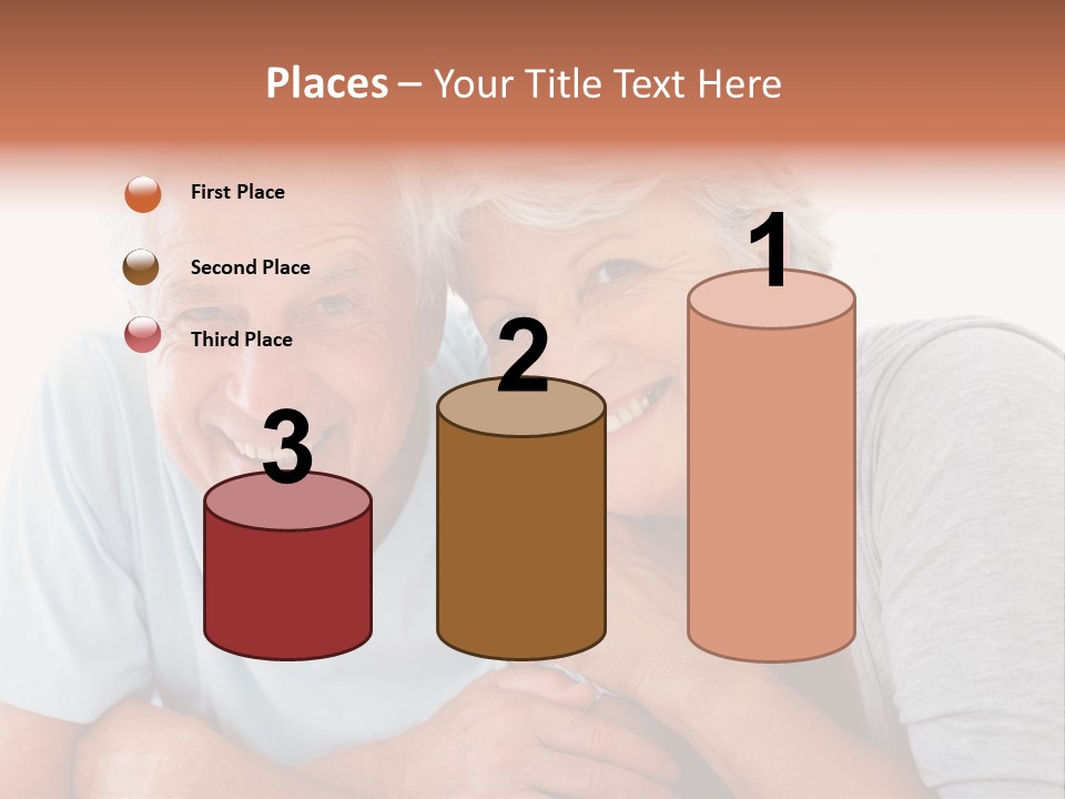 Female Relaxation Elder PowerPoint Template