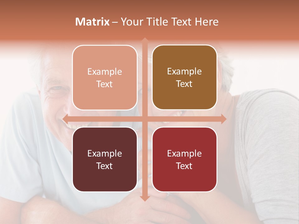 Female Relaxation Elder PowerPoint Template