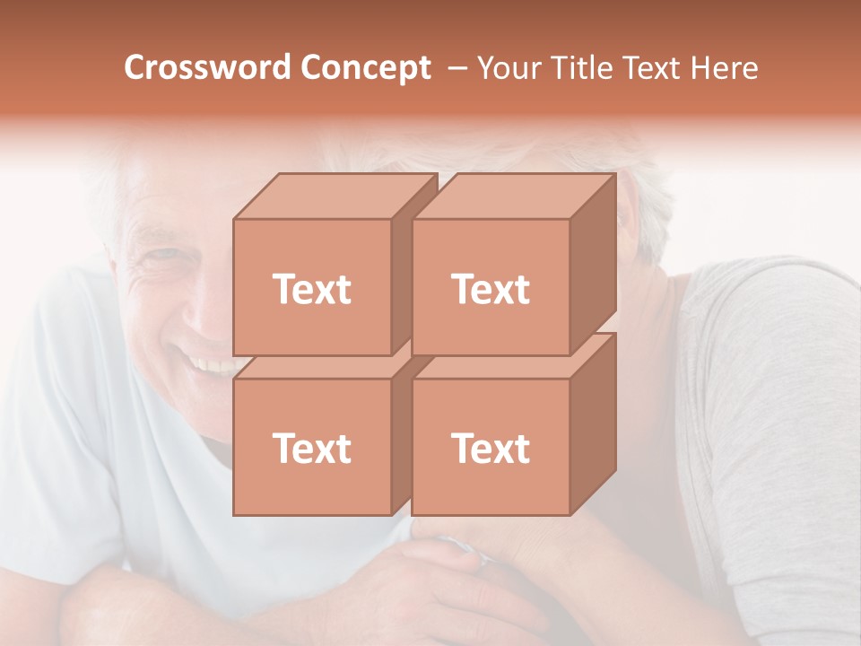 Female Relaxation Elder PowerPoint Template