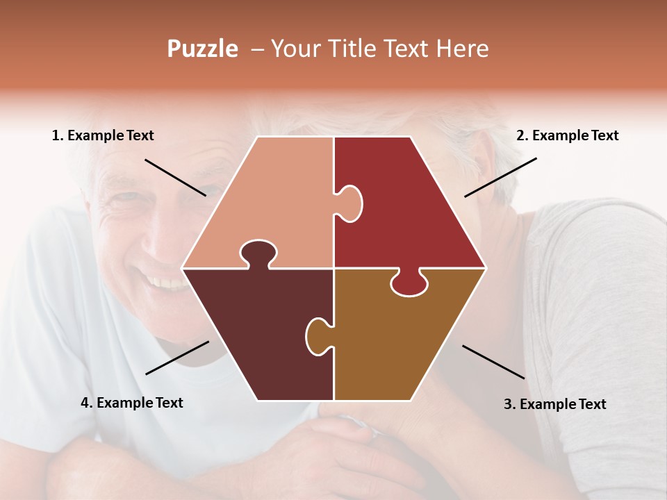 Female Relaxation Elder PowerPoint Template