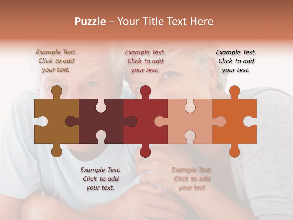 Female Relaxation Elder PowerPoint Template