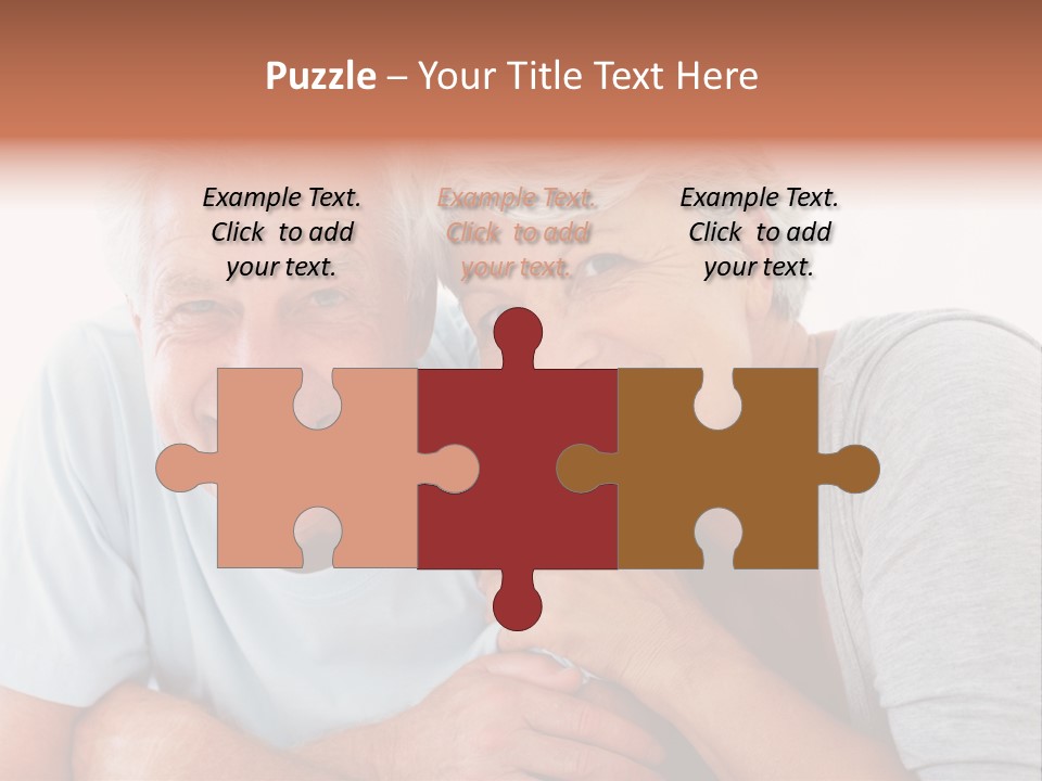 Female Relaxation Elder PowerPoint Template