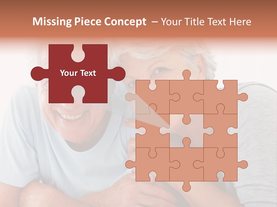 Female Relaxation Elder PowerPoint Template