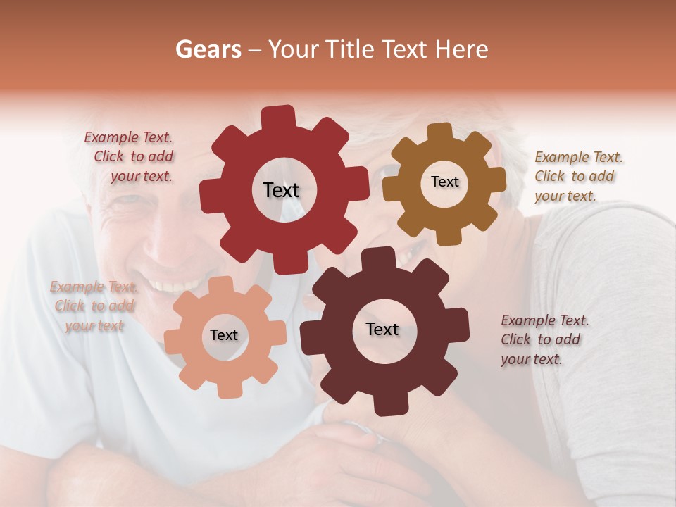 Female Relaxation Elder PowerPoint Template