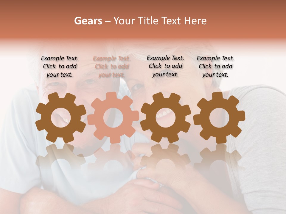 Female Relaxation Elder PowerPoint Template